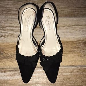 Coach Dorsay Kitten Heels SZ 7